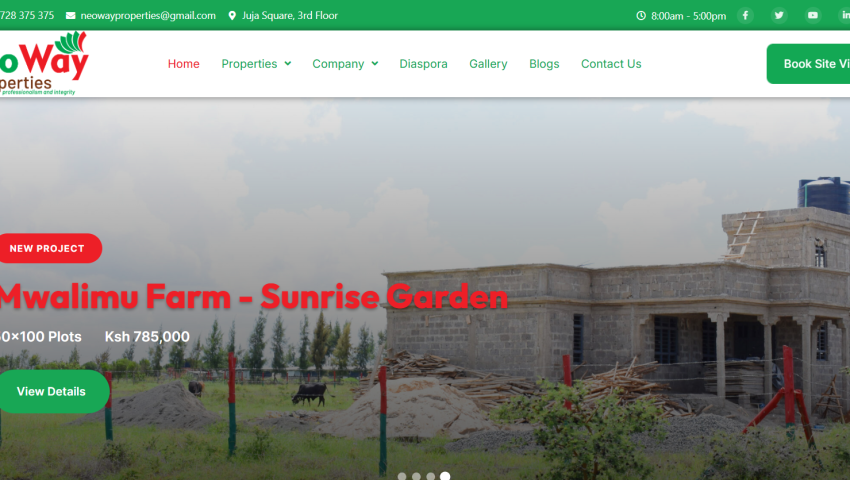 Neoway Properties – Real Estate Website Development